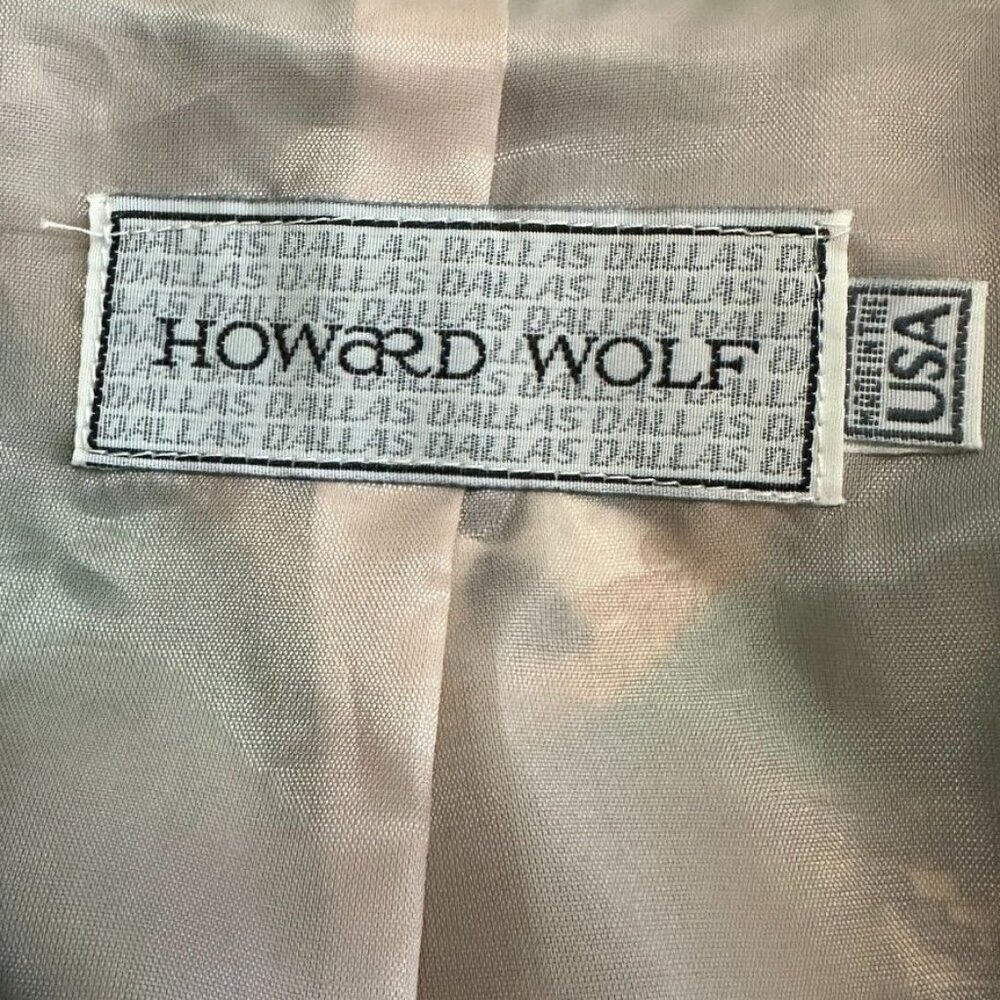 Vintage 80's Artsy Cheetah Print Skirt Animal Print Jacket Pleated 8 Howard Wolf - Picture 11 of 13